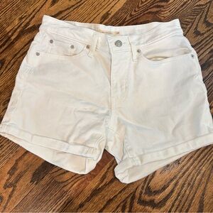 Levi's Women's Cream Jean Shorts
